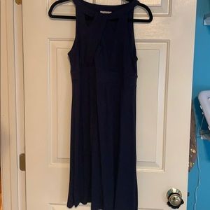 Cotton navy blue Loft dress